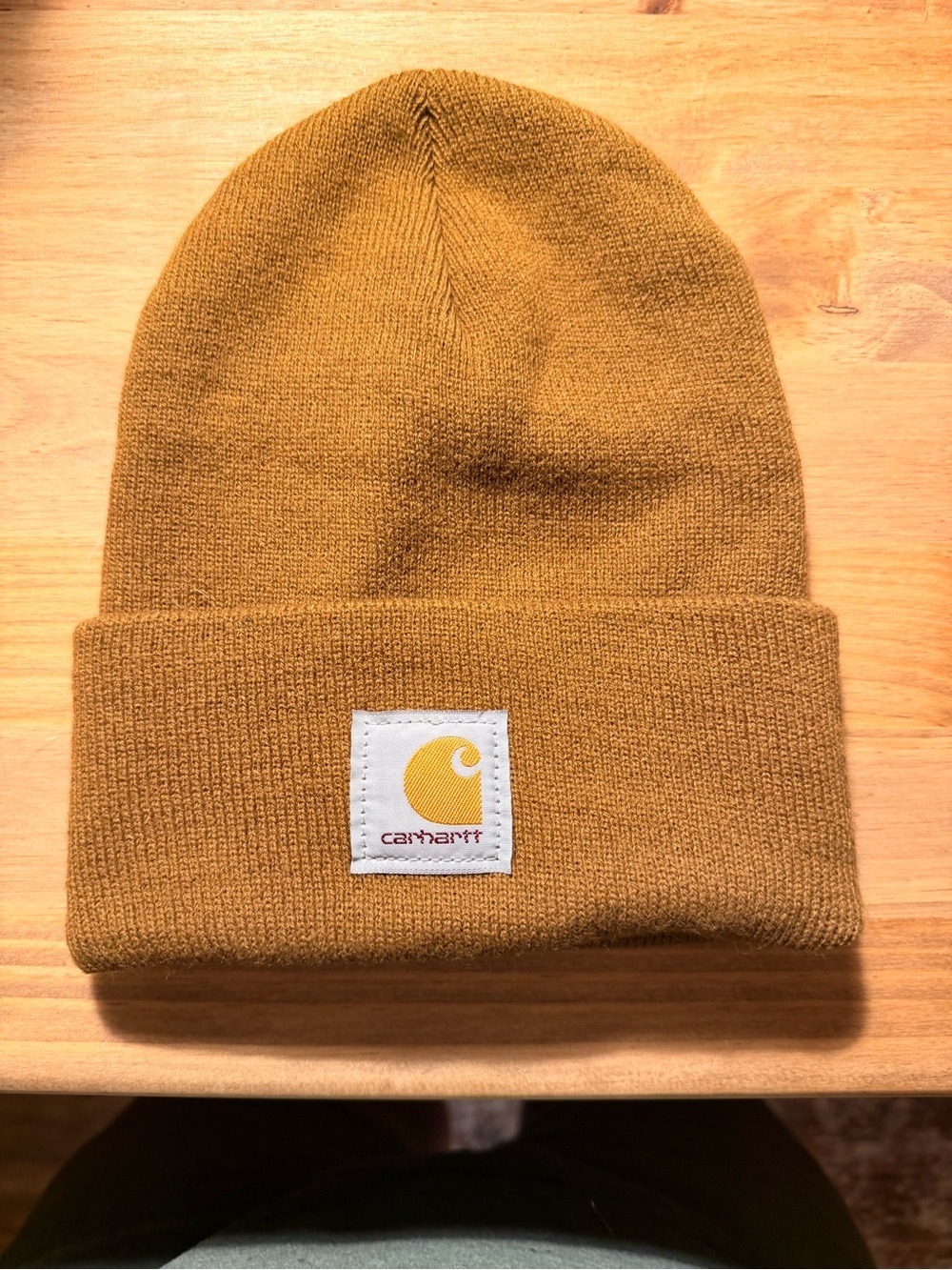 Carhartt Hamilton Ribbed Cuffed Beanie - Mustard Brown (Unisex)